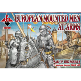 War of the Roses 8 European Mounted Men-at-Arms Figure