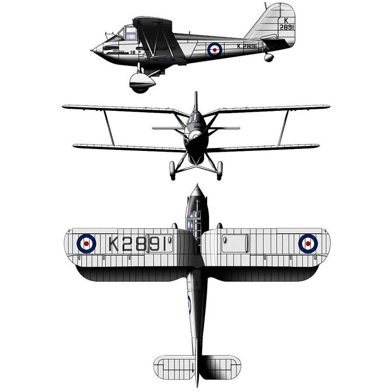 Westland F.7/30, British 1934 experimental fighter, Gloster Gladiator competitor