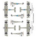 Fokker E.III Eindecker (2in1) kit includes two identical sprues with parts, 2 x resin engines and two frets with p/e parts.