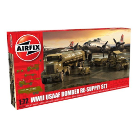 USAAF Bomber Re-supply Set. Autocar U-7144-T 4X4 tractor unit and F-1 fuel trailer. B-17 not included.