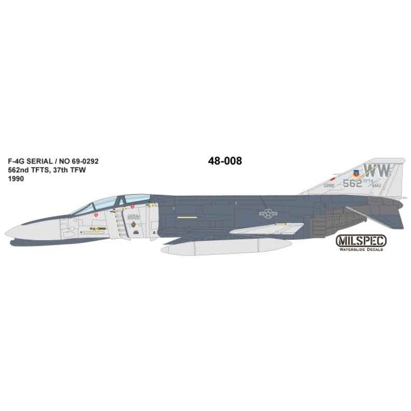 McDonnell F-4G Phantom 562nd TFTS 37th TFW 1990