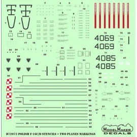 Polish F-16C/D Stencils