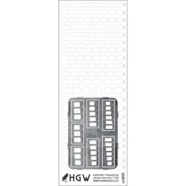 Oblong Templates Plus - Positive Rivets Set consists of positive rivets in 1/32 scale and photo-etched templates made from nicke