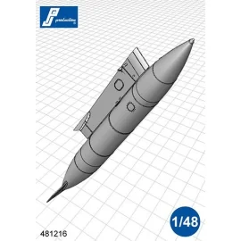 RP 825 Fuel Tank with pylon. Set of 1 tank with pylon designed to be used with Mirages S/RS - CJ - CZ/EZ - Cheetah