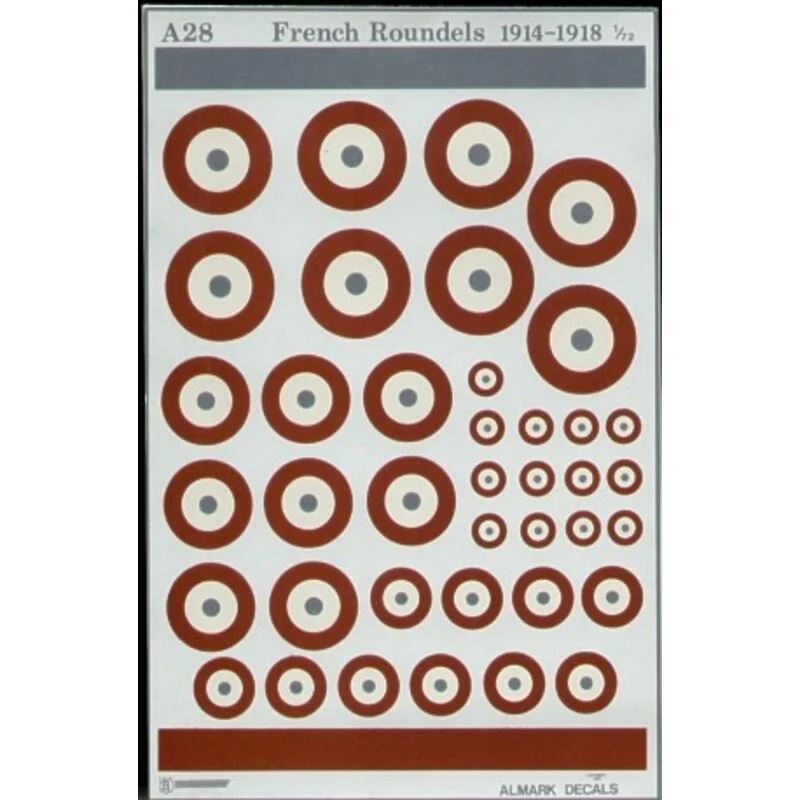 French WWI National Insignia/Roundels various sizes