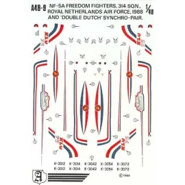 Northrop NF-5A Royal Netherlands Air Force. 314 Squadron Display aircraft and ′Double Dutch′ synchro pair