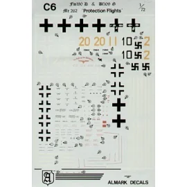 Focke Wulf Fw 190D-9 Messerschmitt Bf 109G-14 Protection Flights. White 1 2 Yellow 1 2 20 Black 10 AKC07 Ju 87B/R. (5) inc. 7/St