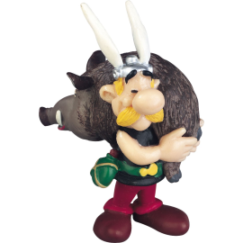 Asterix Figure Asterix holding a Boar 6 cm Figurine